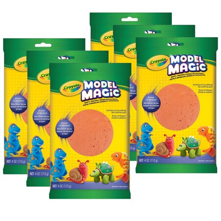 Crayola Crayola Model Magic Modeling Compound, Terra Cotta, 4 oz., PK6 BIN4464